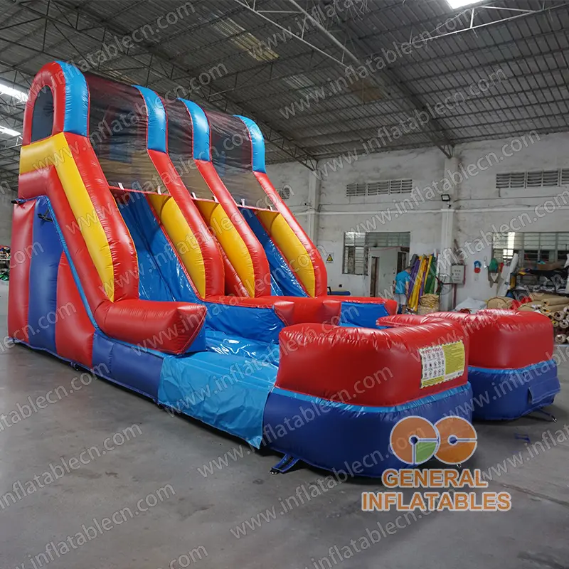 GWS-426 Primary color Dual lane water slide