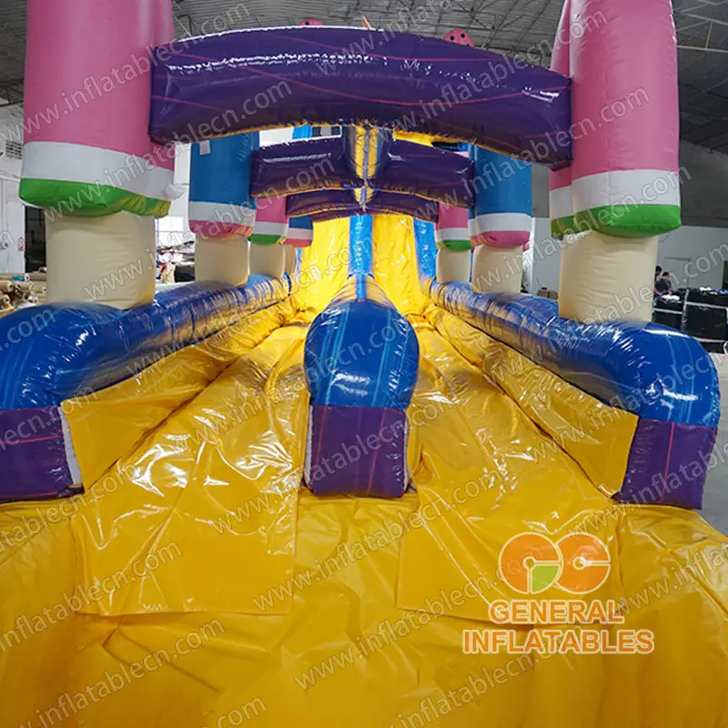 GWS-429 Ice cream water slide n slip dual lane