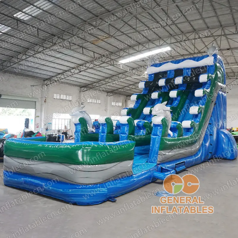 GWS-430 Dolphin water slide dual lane