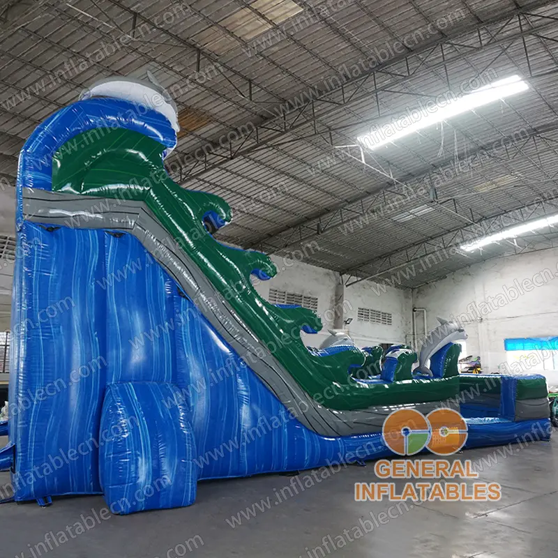 GWS-430 Dolphin water slide dual lane