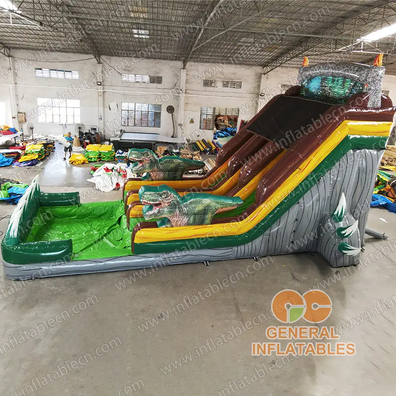 GWS-431 Dinosaur water slide dual lane