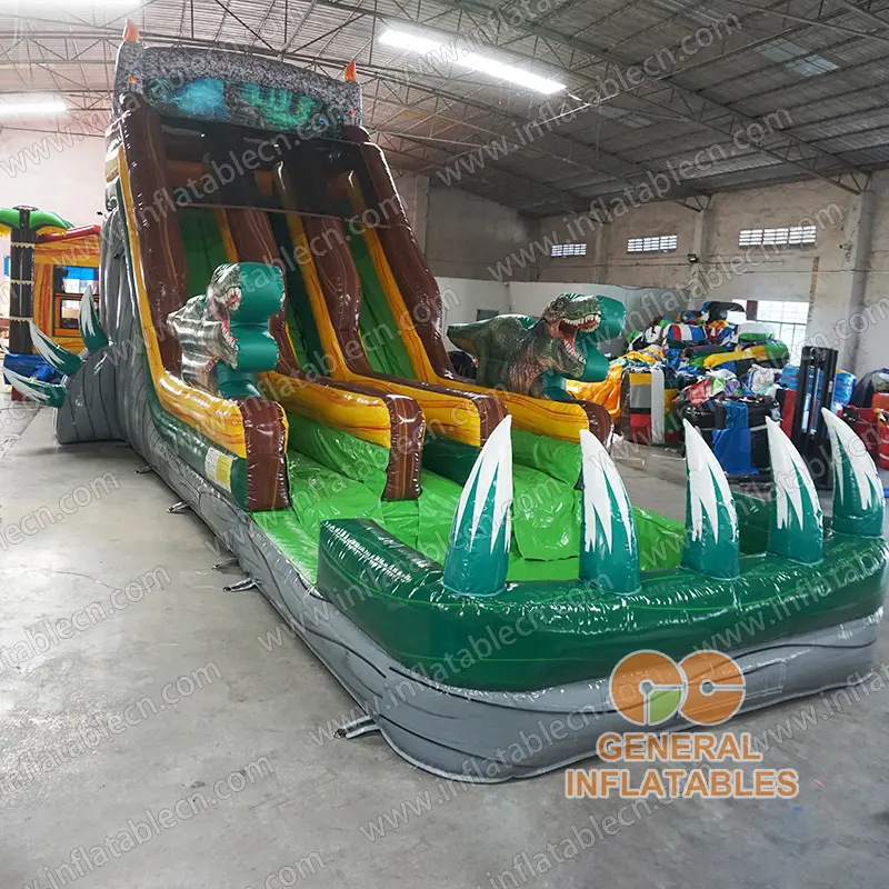 GWS-431 Dinosaur water slide dual lane