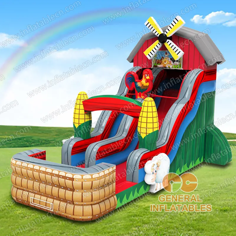 GWS-438 20ftH  Farm Water Slide