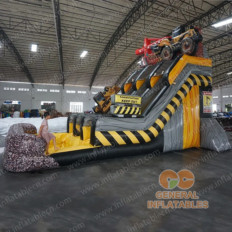 GWS-439 Construction Site Double Lane Water Slide