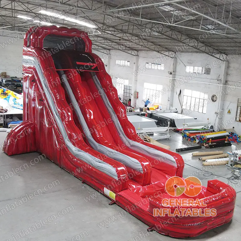 GWS-449 22ft red marble water slide