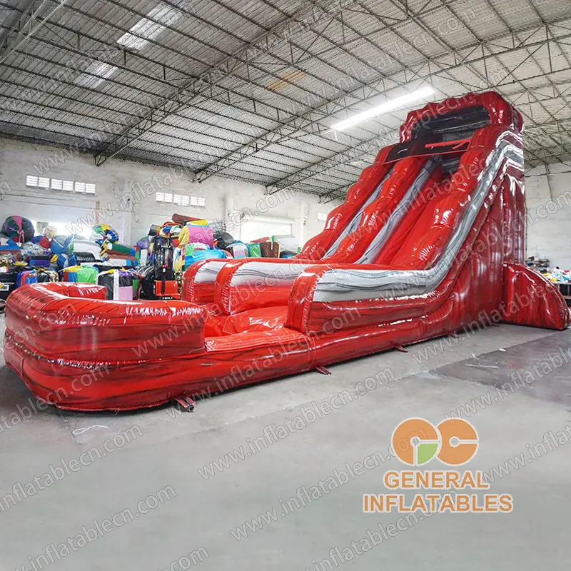 GWS-449 22ft red marble water slide