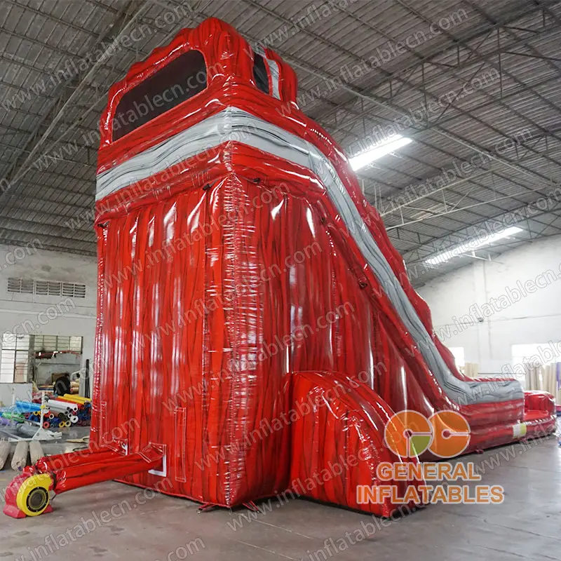 GWS-449 Toboggan aquatique fr marbre rouge de 22 pieds