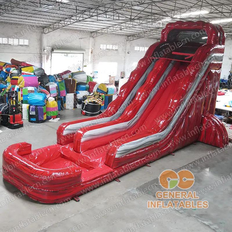 GWS-449 22ft red marble water slide