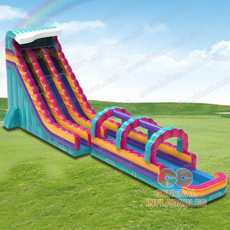 GWS-498 Toboggan aquatique tropical + Glisse et glisse