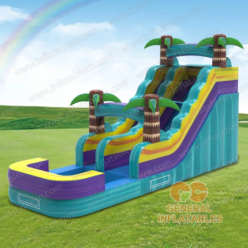 GWS-522 Palm Tree Marble Water Slide