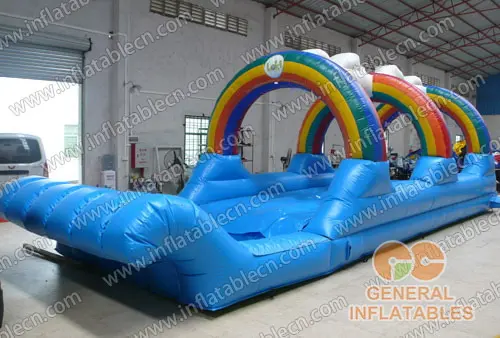 GWS-064 Inflatable Rainbow N Dip Slide