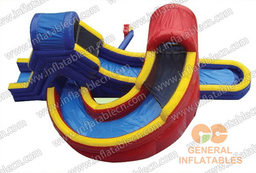GWS-099 U turn water slide sealed inflatables sale