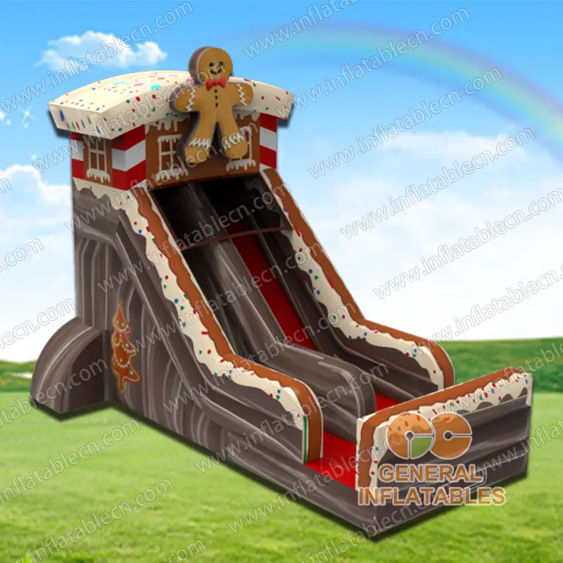 GX-057 Gingerbread man inflatable slide