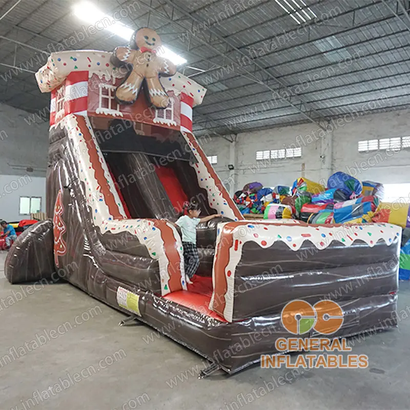 GX-057 Gingerbread man inflatable slide