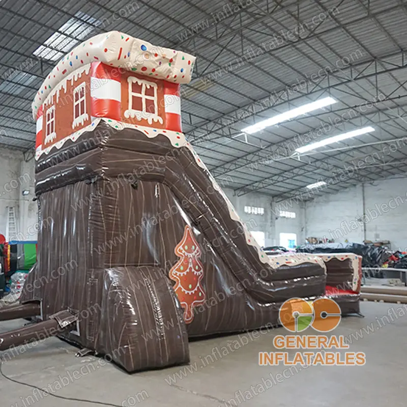 GX-057 Gingerbread man inflatable slide