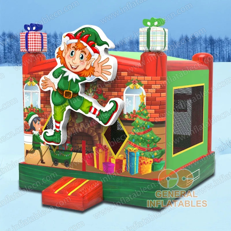GX-077 Casa inflable de duende navideño