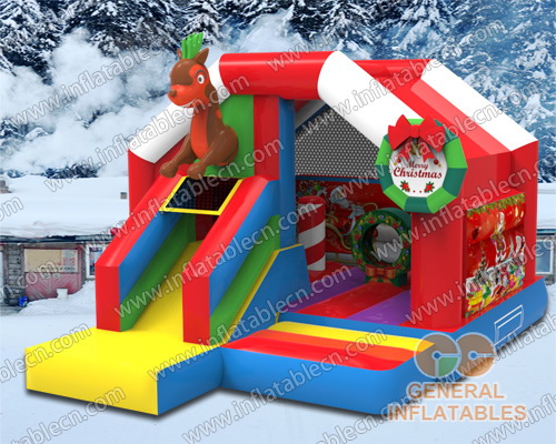 GX-046 Castello gonfiabile a forma di renna per Natale